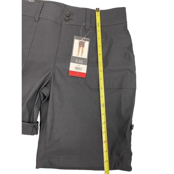 Eddie Bauer Ladies' Cargo Shorts Black Size 8 Pocket With Zipper Lightweight - Picture 10 of 14